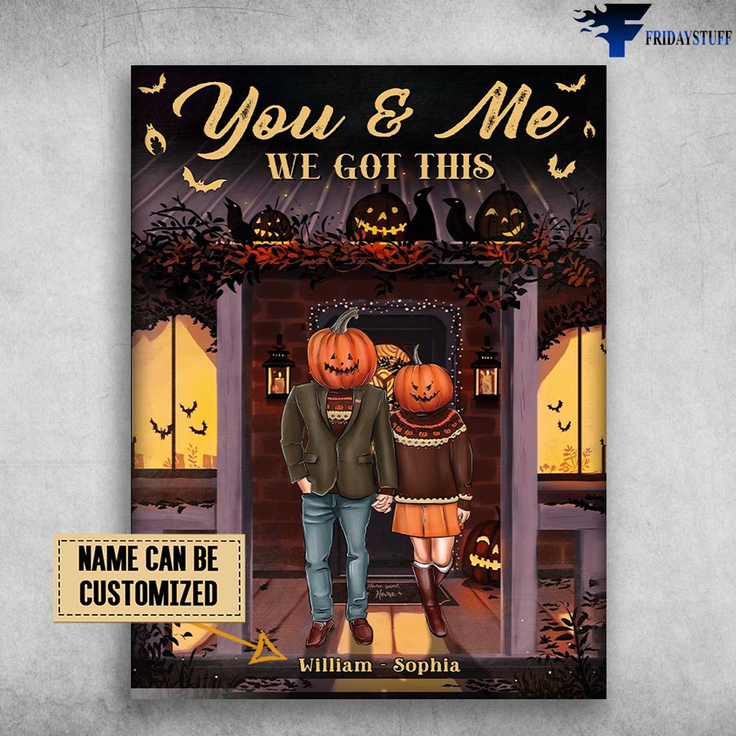 Halloween Couple, You And Me, We Got This, Halloween Poster