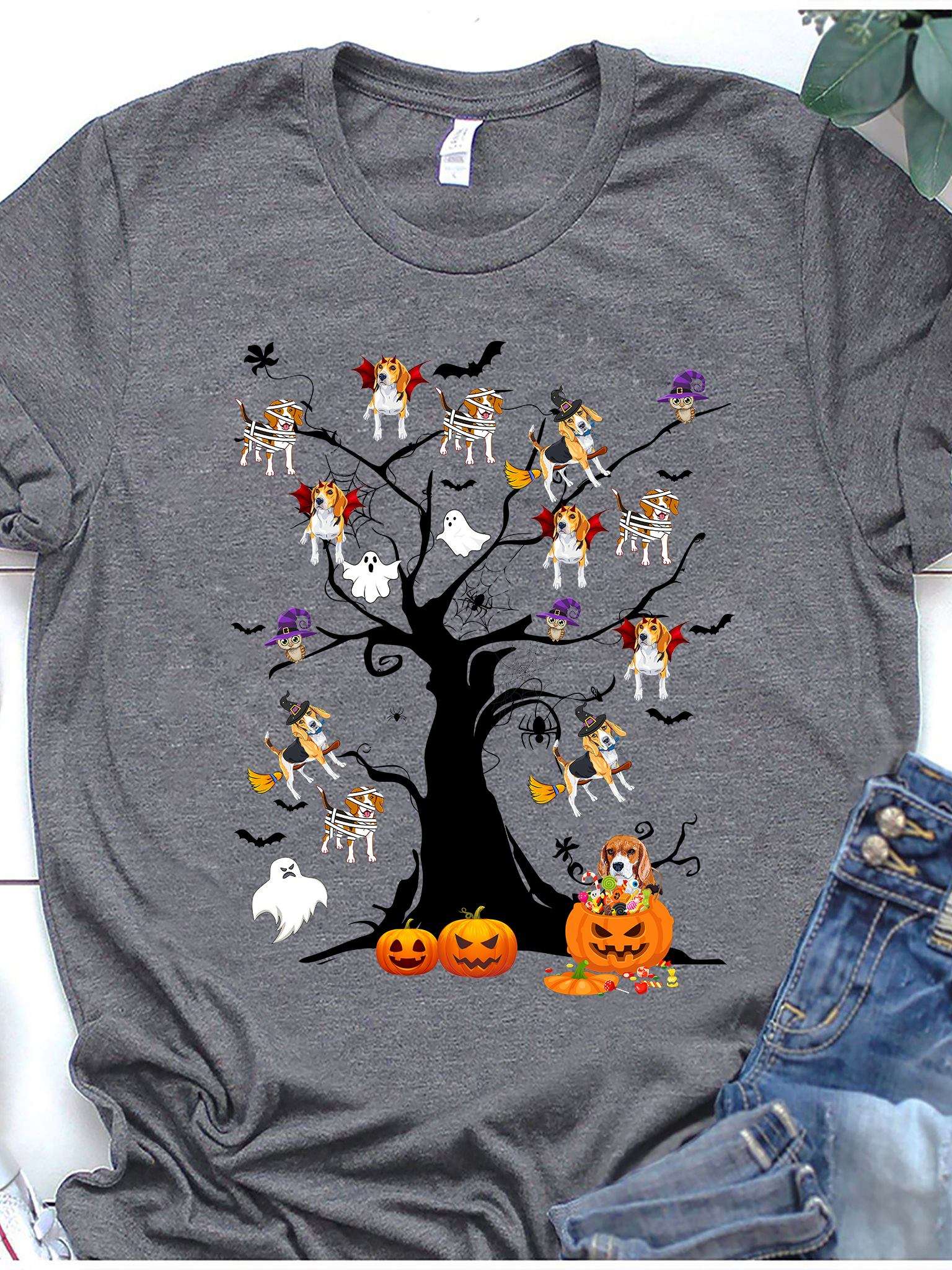 Halloween scary tree - Beagle dog costume, costume for Halloween