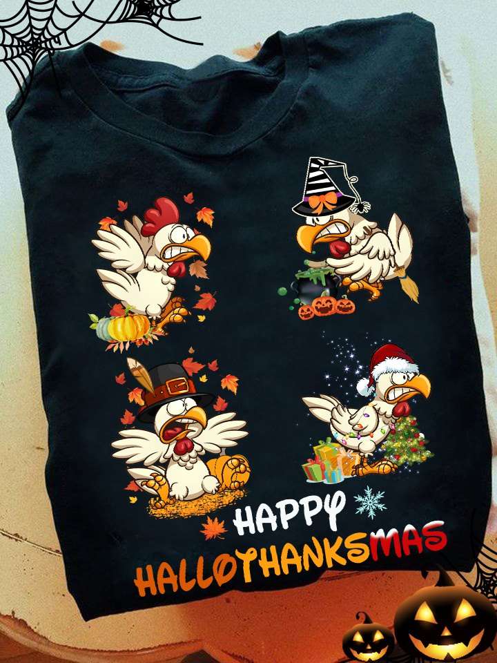 Happy HalloThanksMas - Christmas day gift, Halloween chicken costume