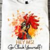 Hey MS go cluck yourself - Multiple sclerosis awareness, chicken cluck ribbon, multiple sclerosis chicken