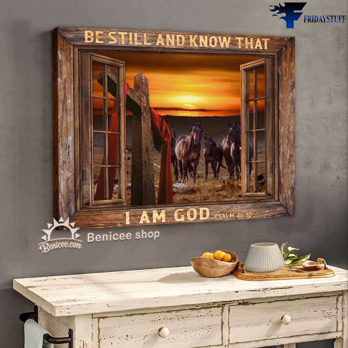 Horse Window, God Cross - Be Still And Know That, I Am God