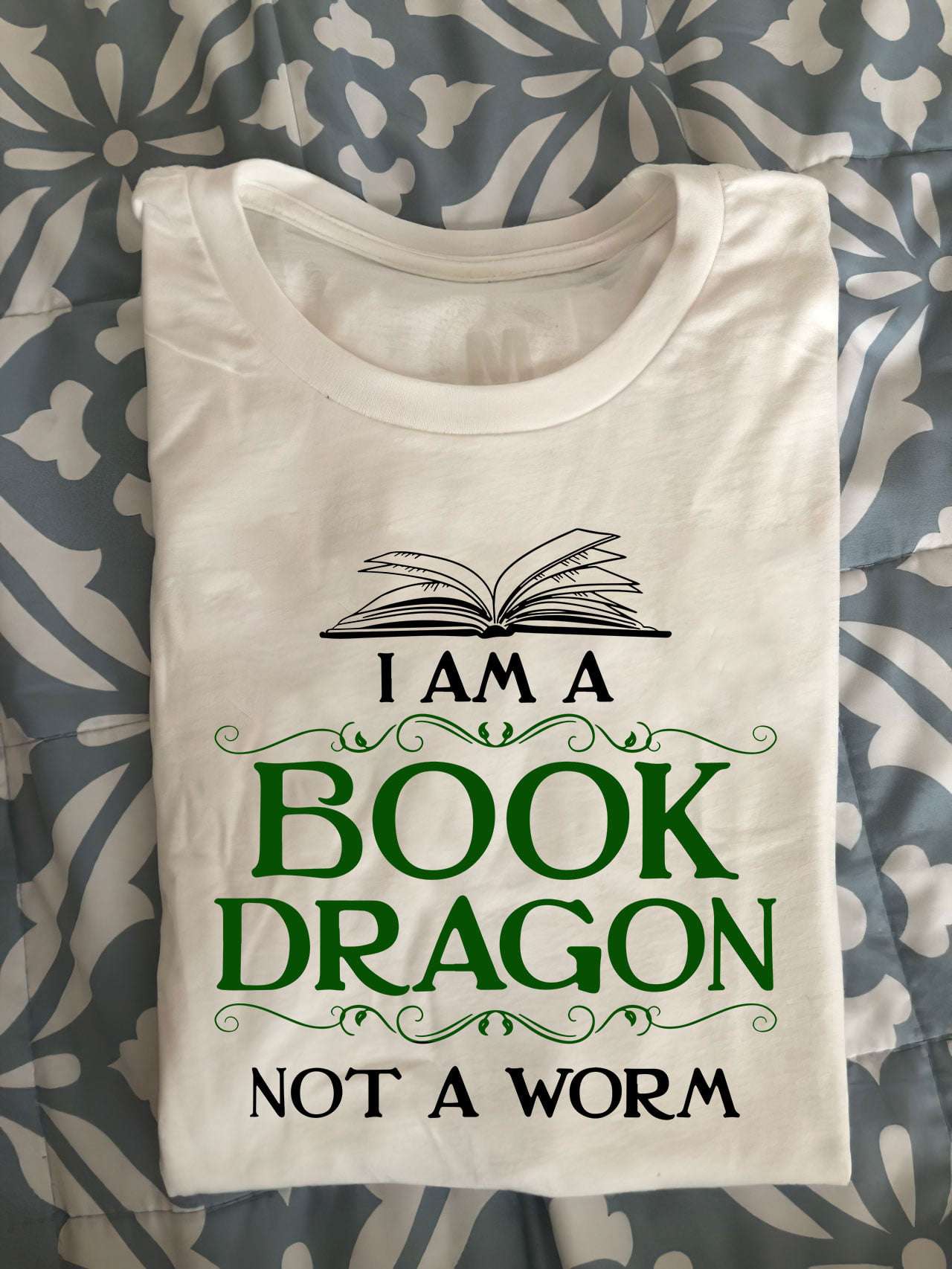 I am a book dragon not a worm - Gift for bookaholic, love reading books