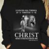 I can do all things through Christ who strengthens me - Riding horse, Jesus and horse