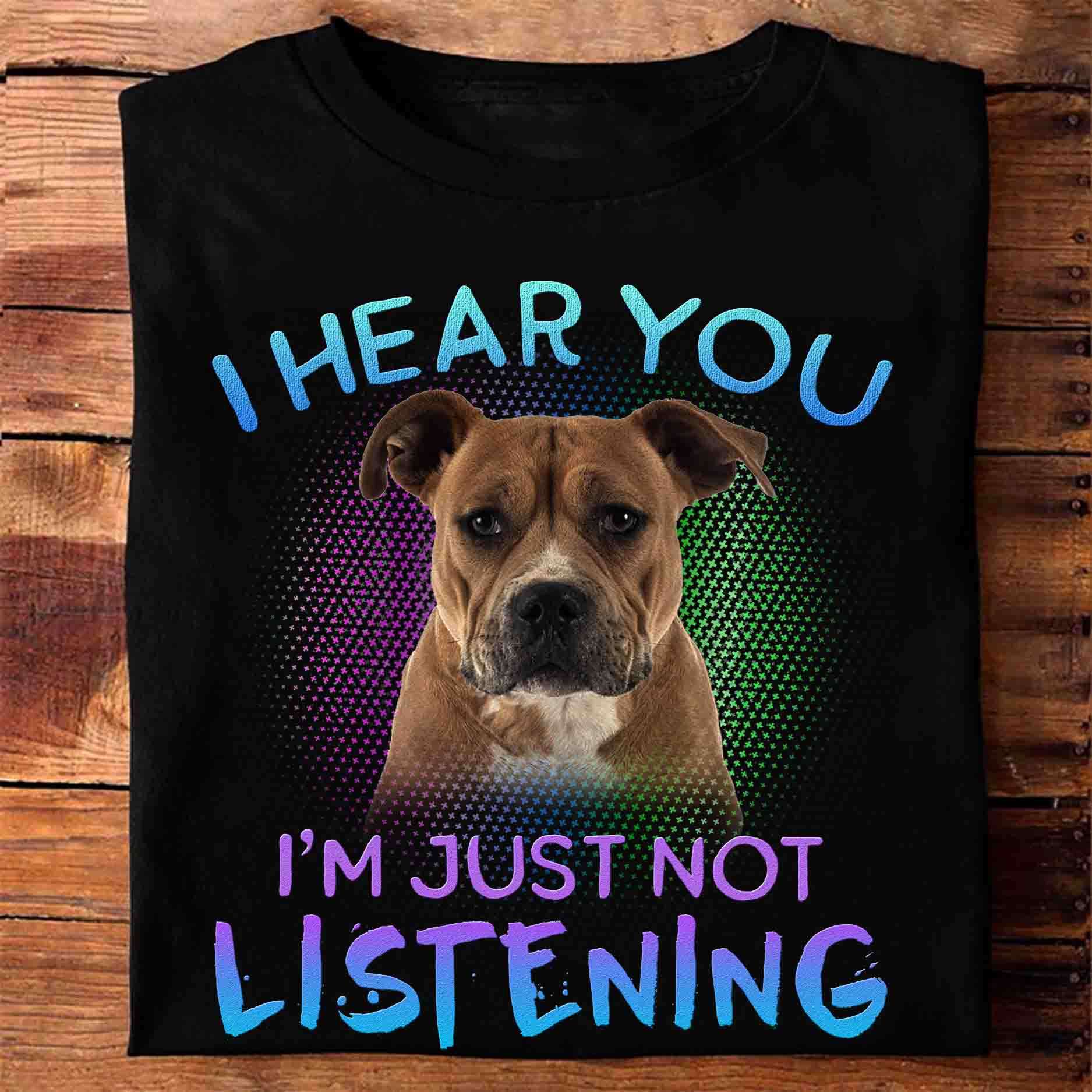 I hear you I'm just not listening - Boxer breed dog, gift for dog owner