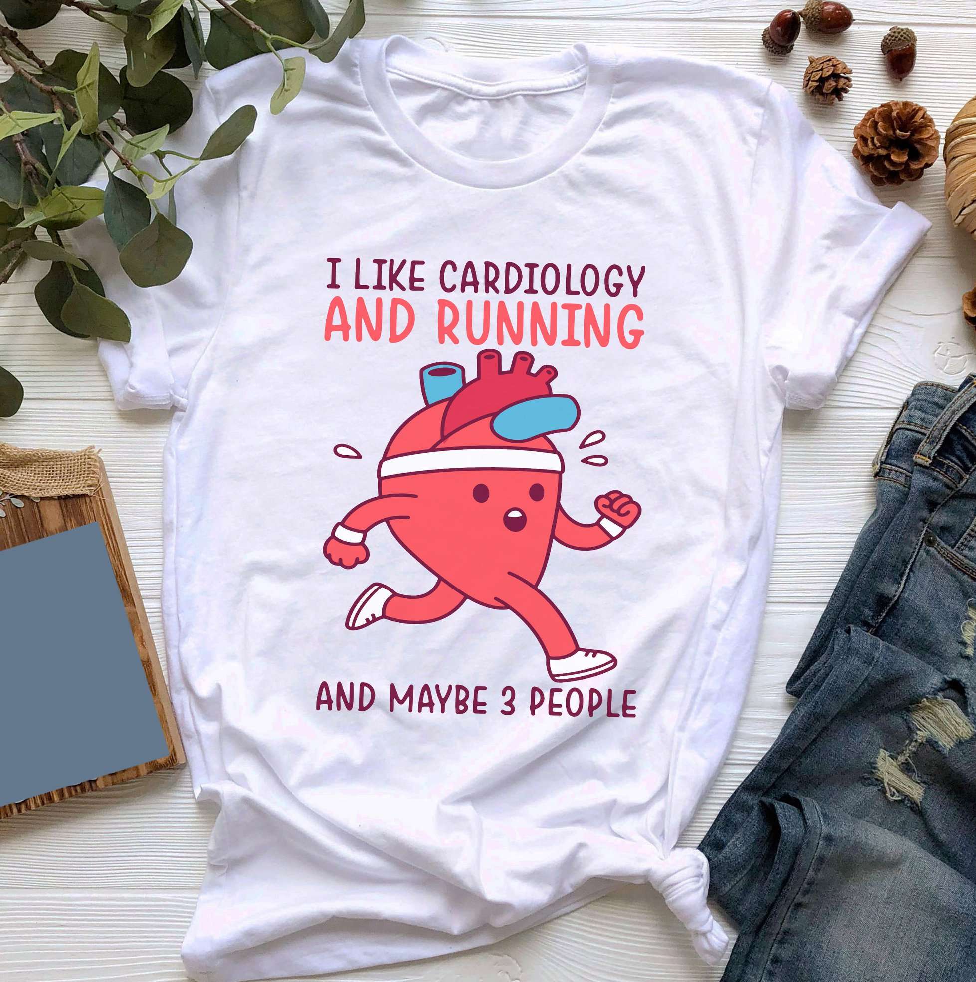 I like cardiology and running and maybe 3 people - Running heart, cardio training