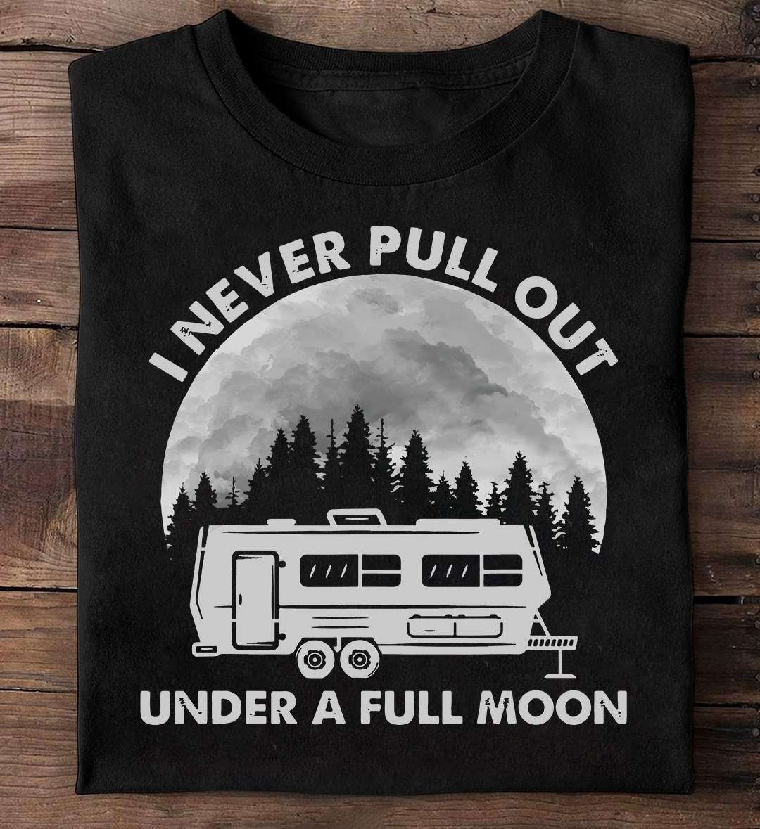 I never pull out under a full moon - Camping car, camping under the Moon