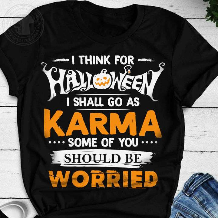 I think for Halloween I shall go as Karma - Halloween pumpkin, gift for Halloween