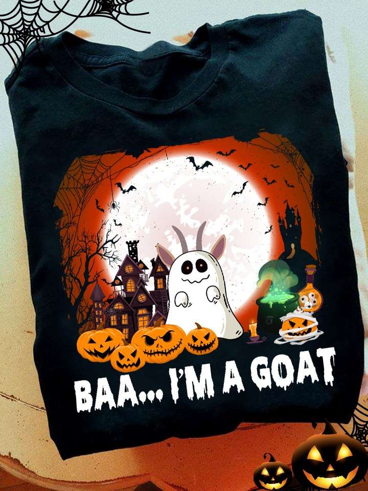 I'm a goat - Goat white boo costume, Halloween costume day, Devil pumpkin