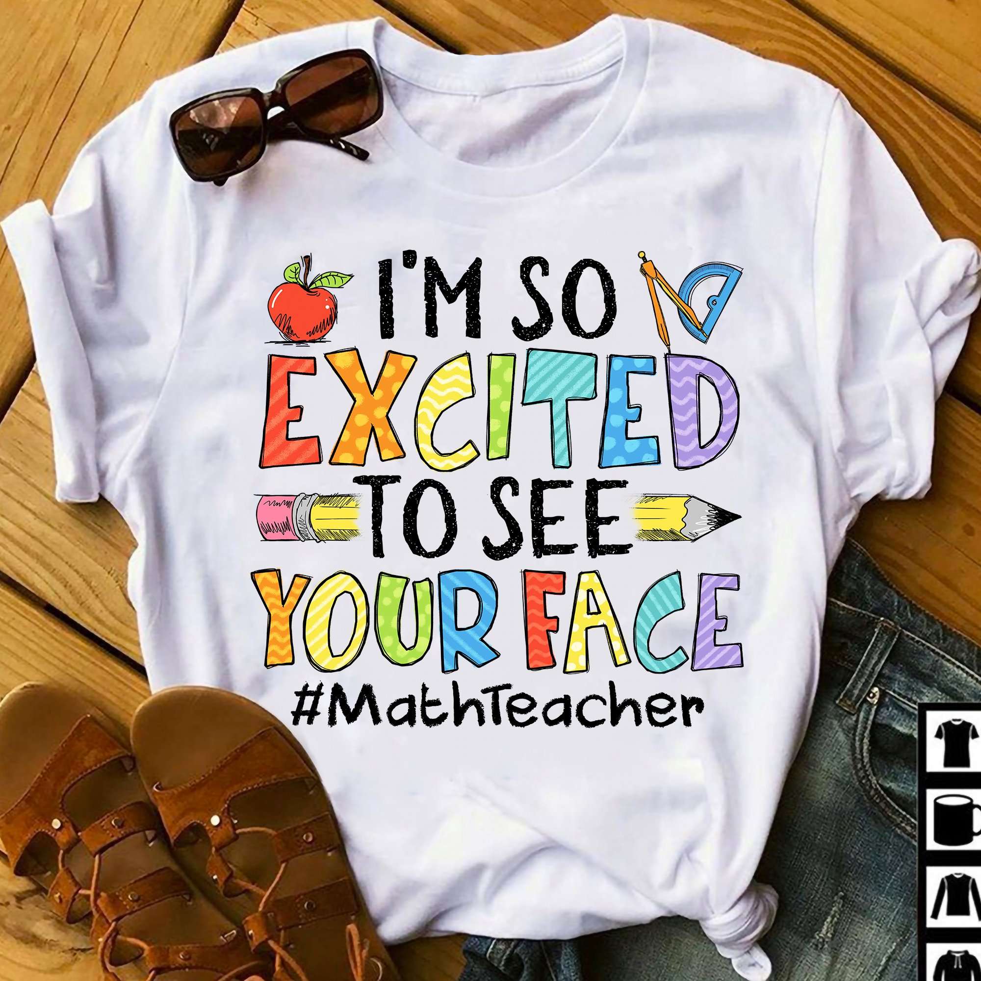 I'm so excited to see your face - Math teacher, teacher educational job