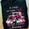 In october we wear pink - Breast cancer awareness, trucker and pumpkin