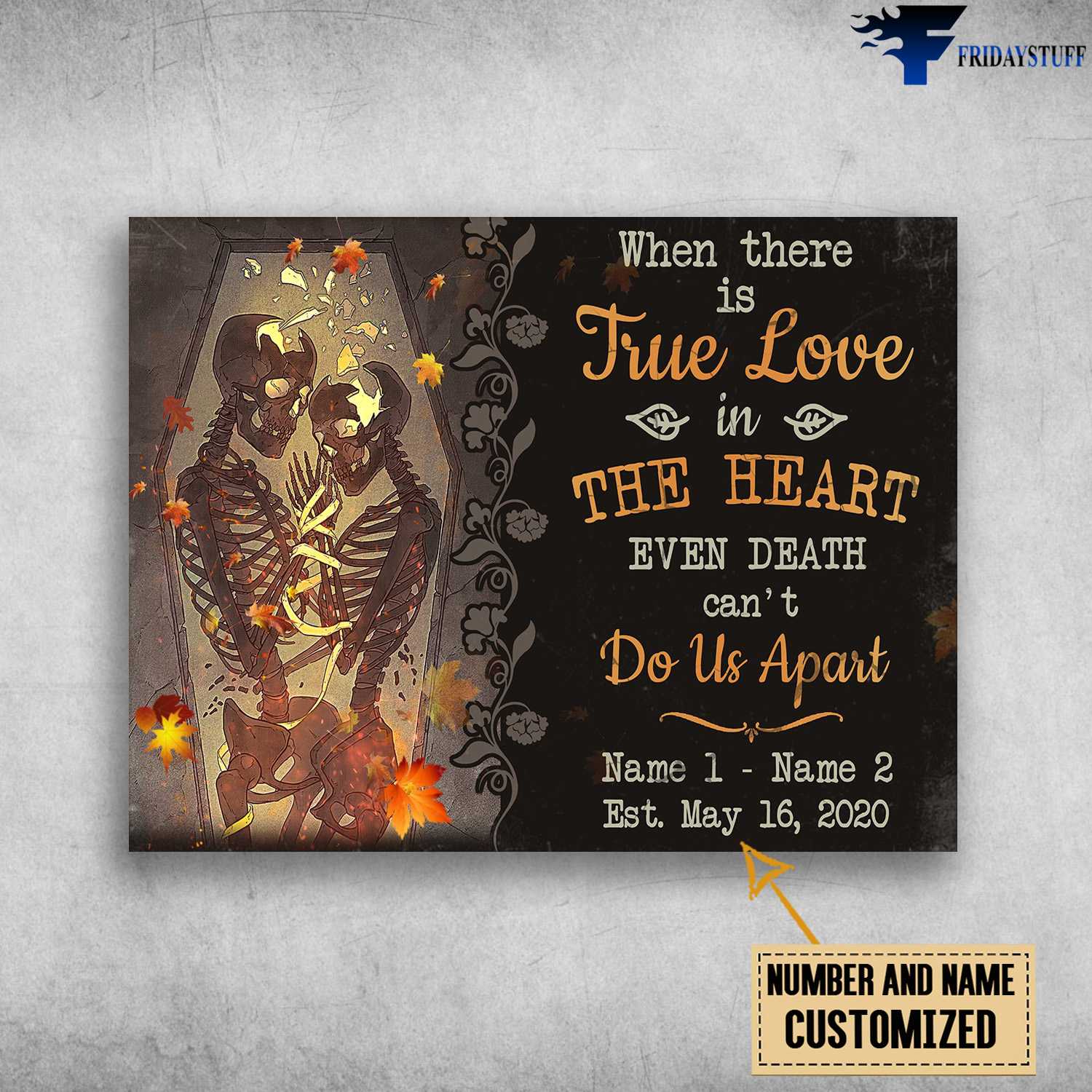 Love Poster, When There Is True Love In The Heart, Even Death Can't, Do Us Apart