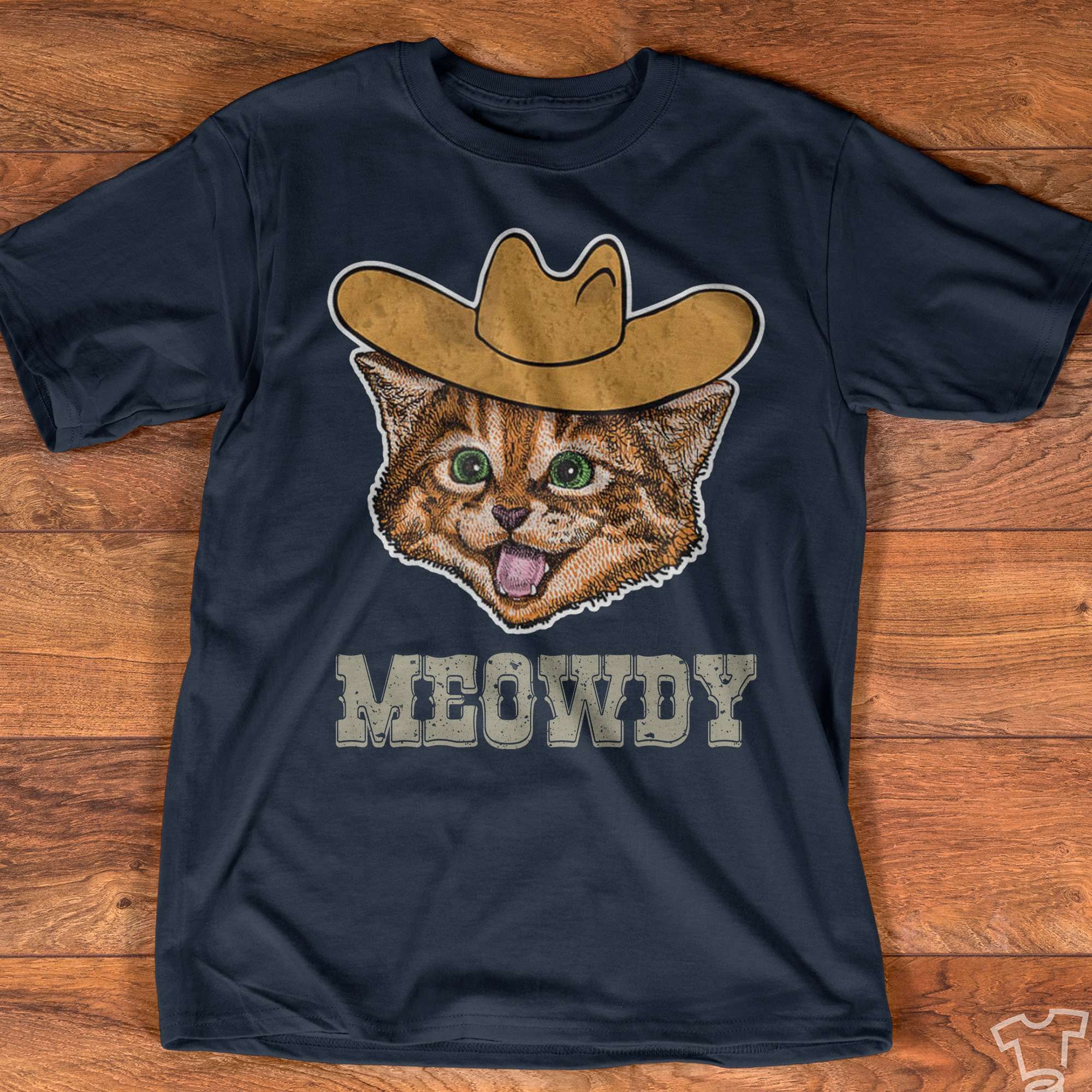 Meowdy cowboy cat - Gorgeous kitty cat, gift for cat person
