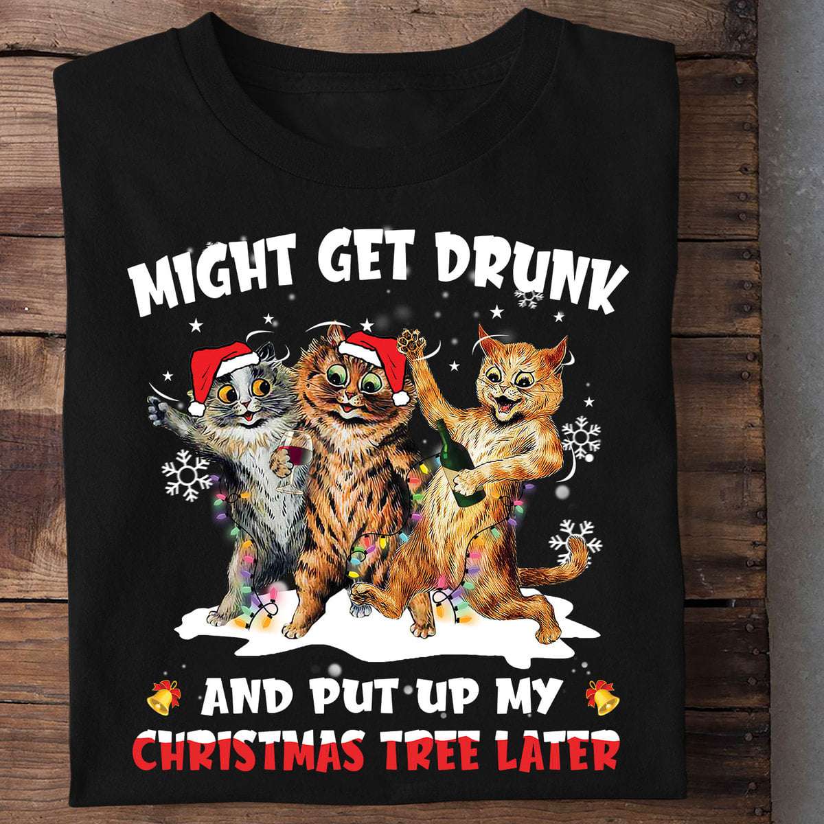 Might get drunk and put up my Christmas tree later - Christmas day gift, drunk crazy cat