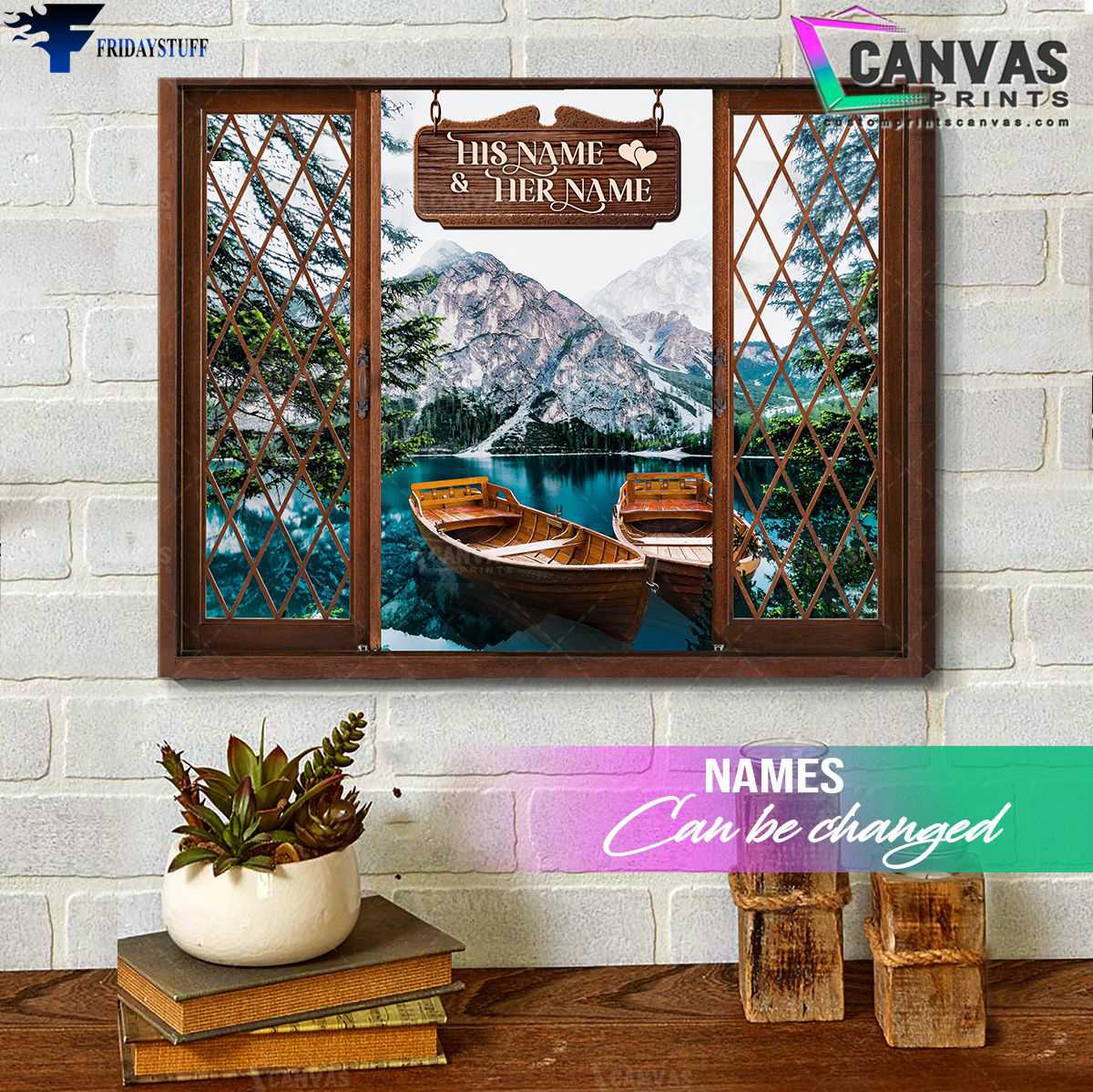 Mountain And Lake, Window Poster, Wall Poster