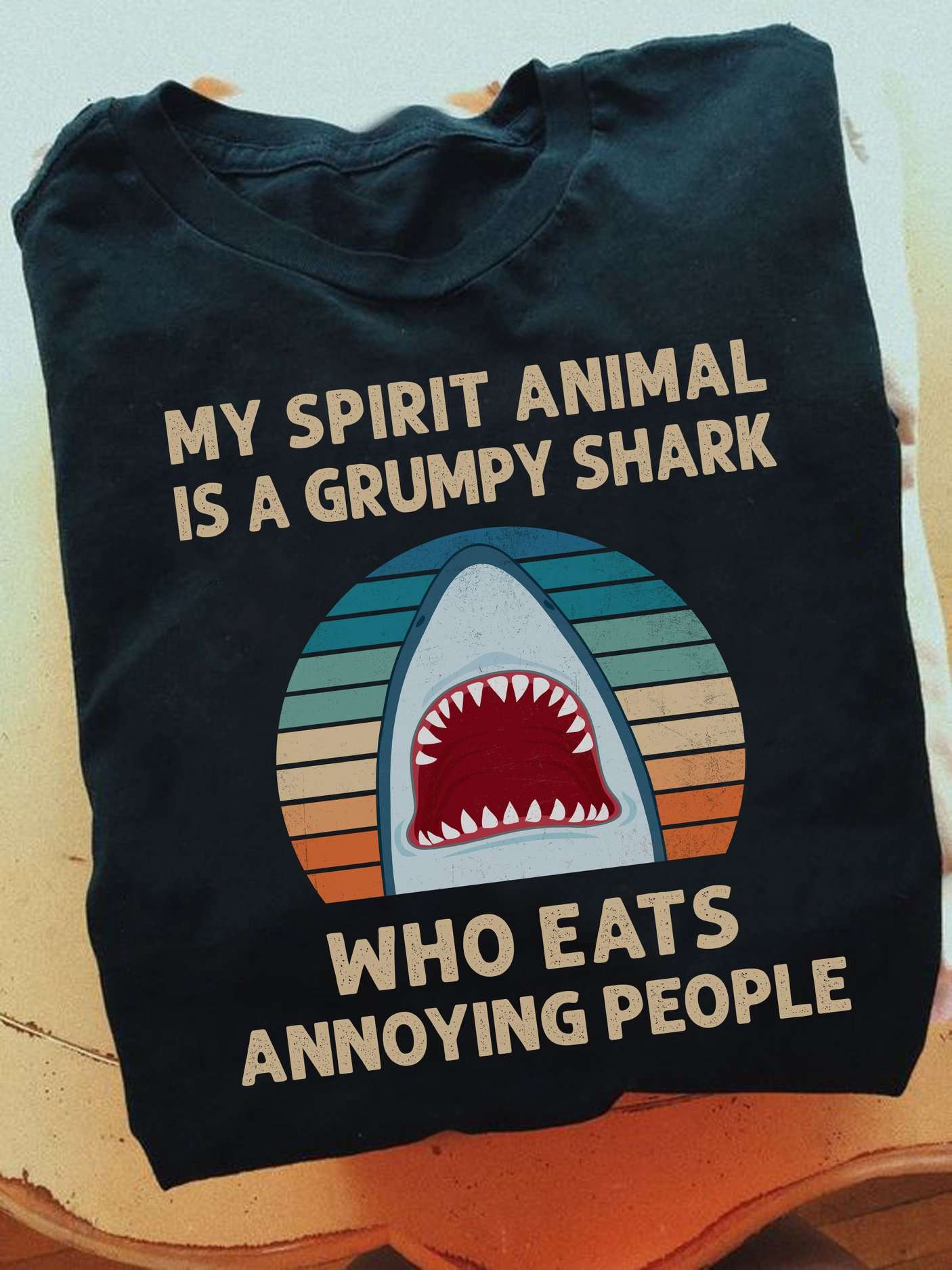 My spirit animal is a grumpy shark who eats annoying people - Shark the animal, sharp teeth shark