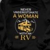 Never underestimate a woman with an RV - Recreational vehicle, car for camping