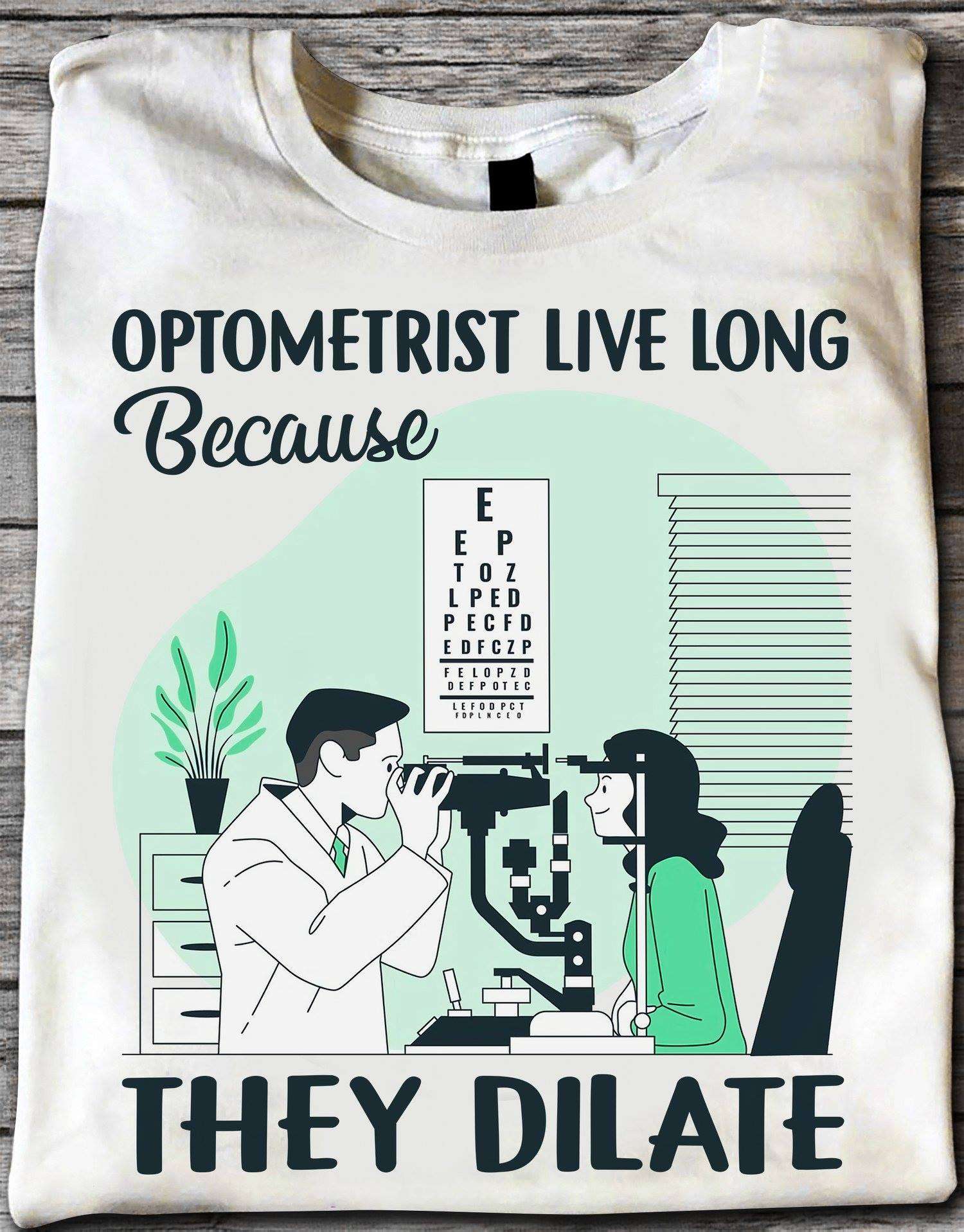 Optometrist live long because they dilate - Optometrist doctor, eye doctor