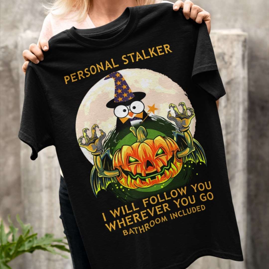 Personal stalker - Halloween penguin witch, Halloween evil pumpkin