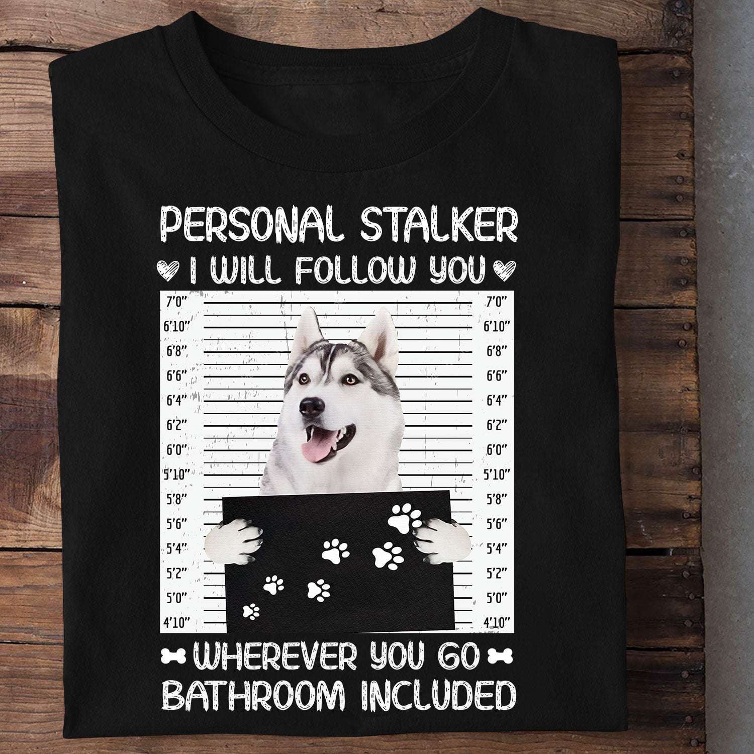 Personal stalker - Husky stalker dog, gift for dog lover