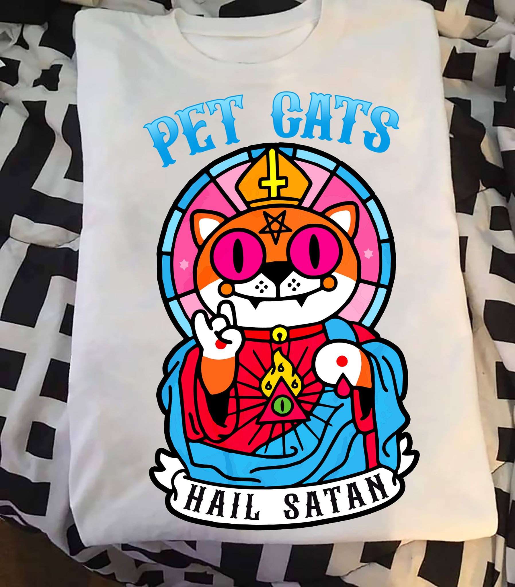 Pet cats, Hail Satan - The Satan cat version, gift for cat person