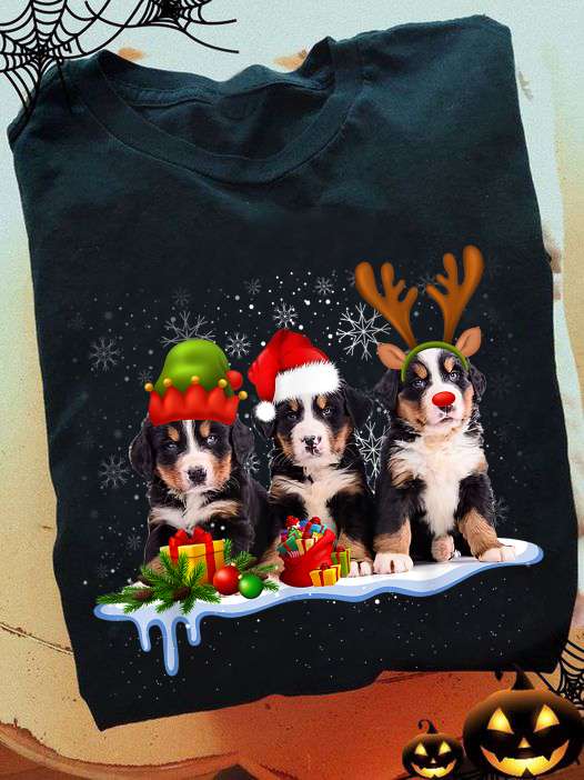 Puppy on Christmas - Love puppy dog, Christmas day gift