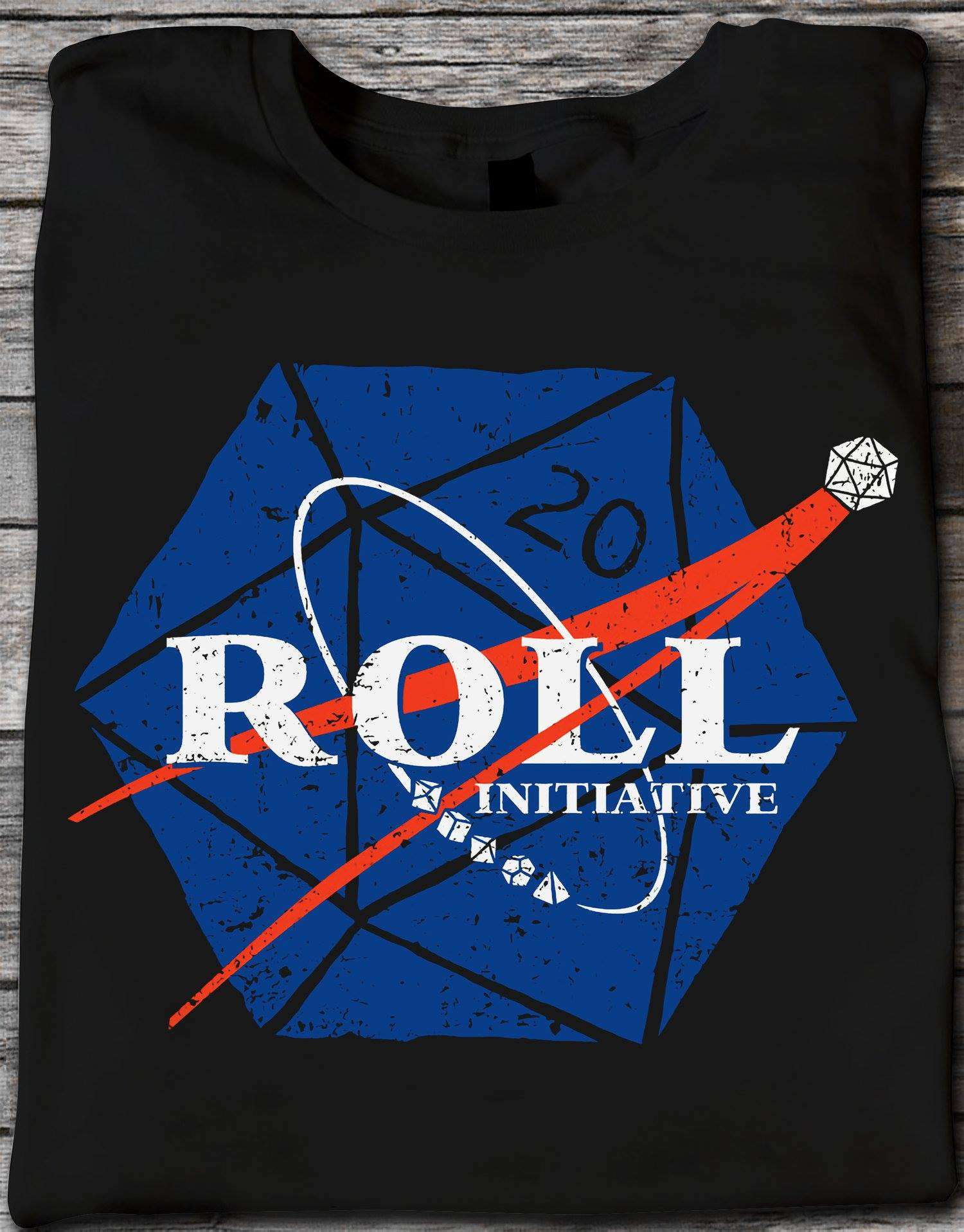 Roll initiative - Nasa logo, Dungeons and Dragons game