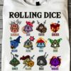 Rolling dice, builds character - Dungeons and Dragons, DnD game