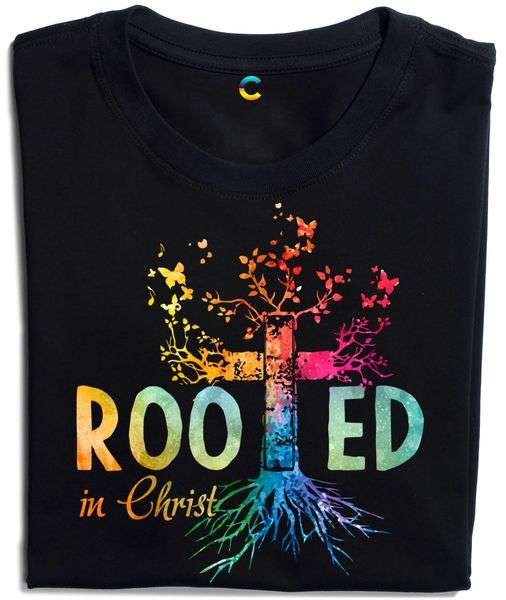 Rooted in Christ - God cross root, Jesus the god