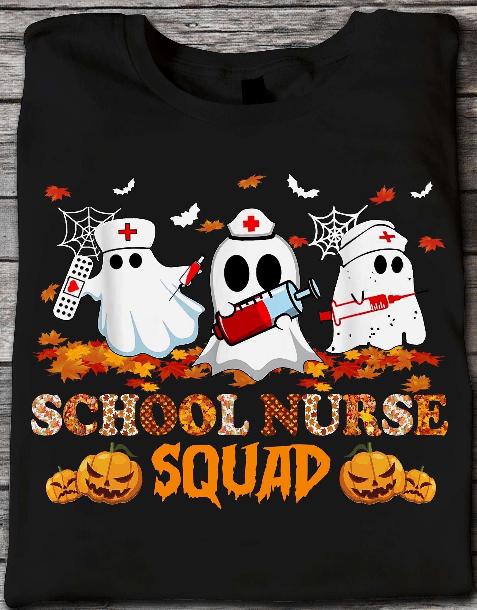 School nurse squad - White ghost nurse, Halloween costume for nurse