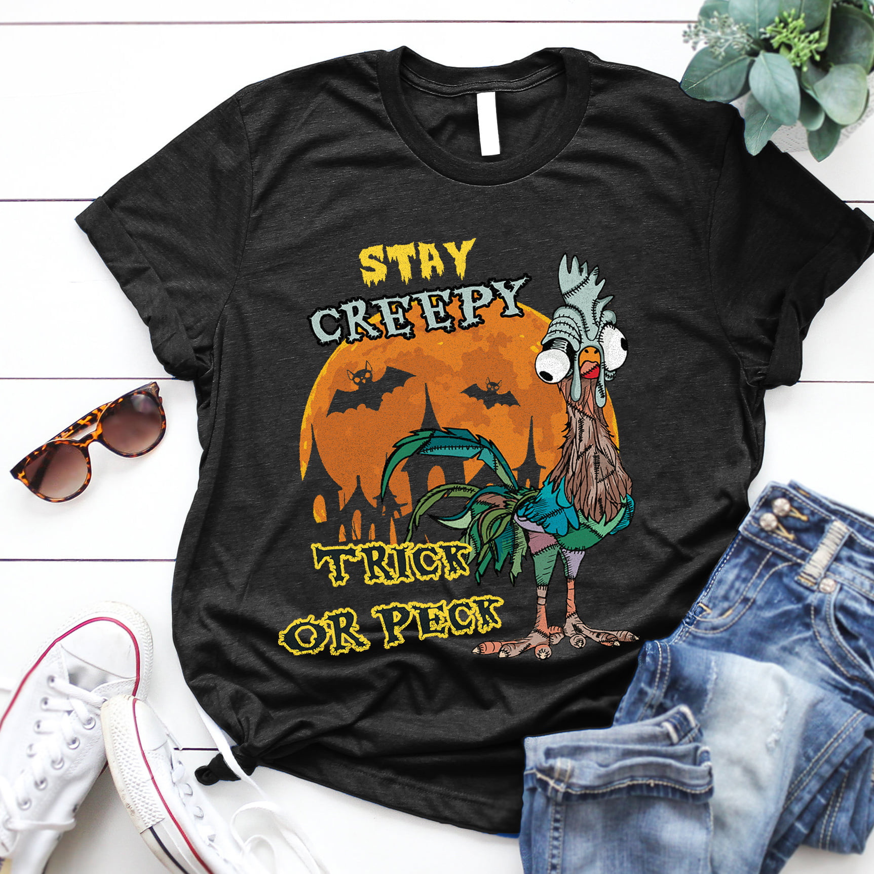 Stay creepy, trick or peck - Halloween trick or treat, gift for Halloween