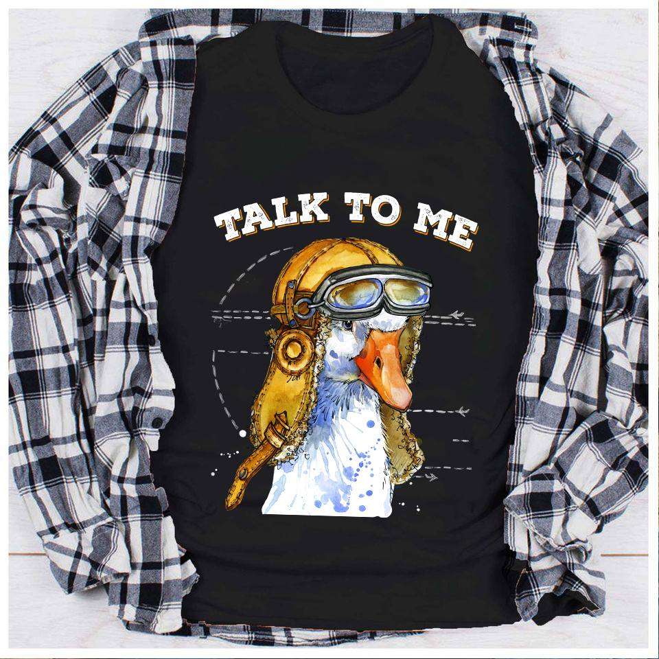 Talk to me - Pilot duck, gorgeous duck animal, gift for animal lovers