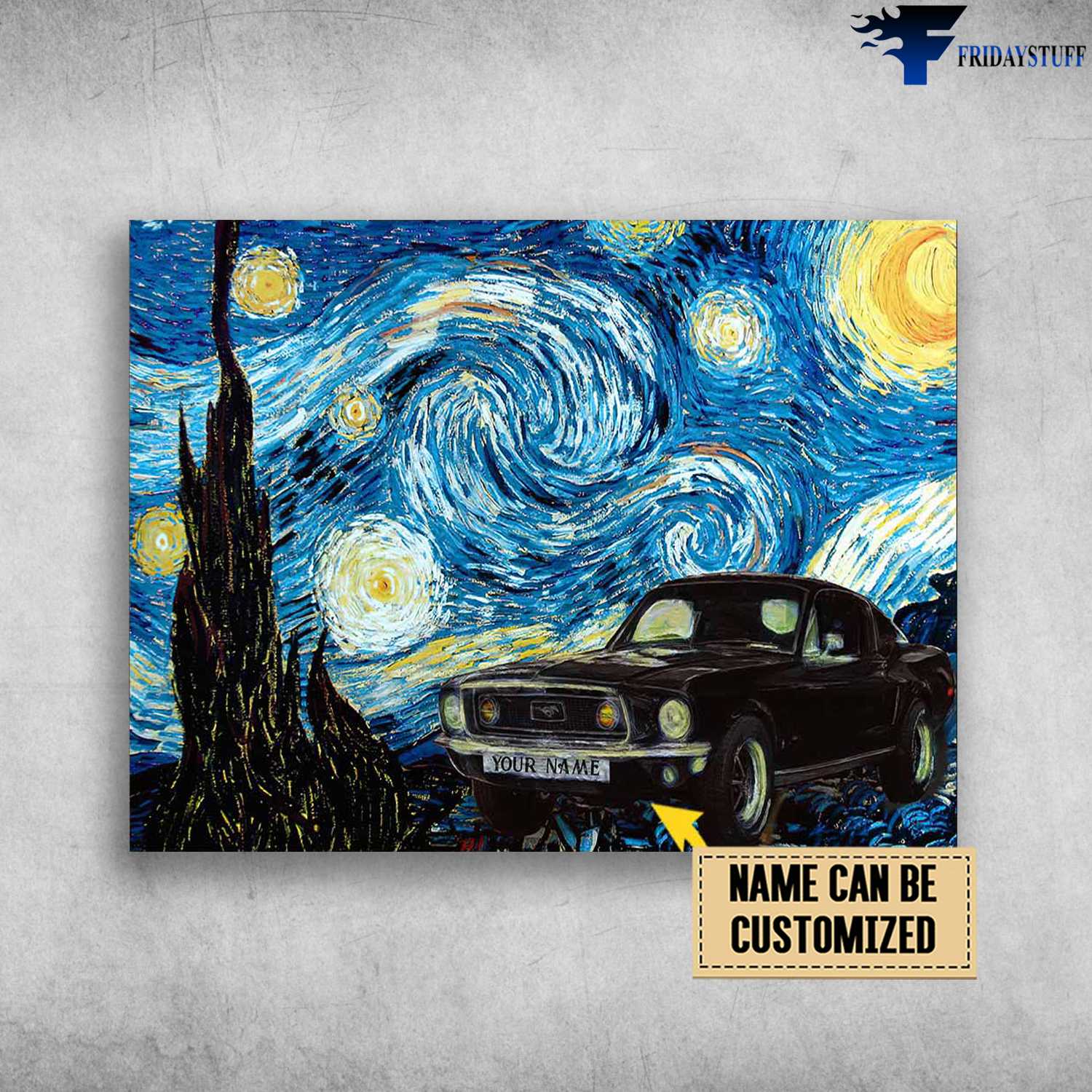 The Starry Night, Vincent van Gogh, Car Lover