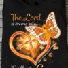 The lord is on my side I will not fear - Multiple sclerosis awareness, butterfly and god cross