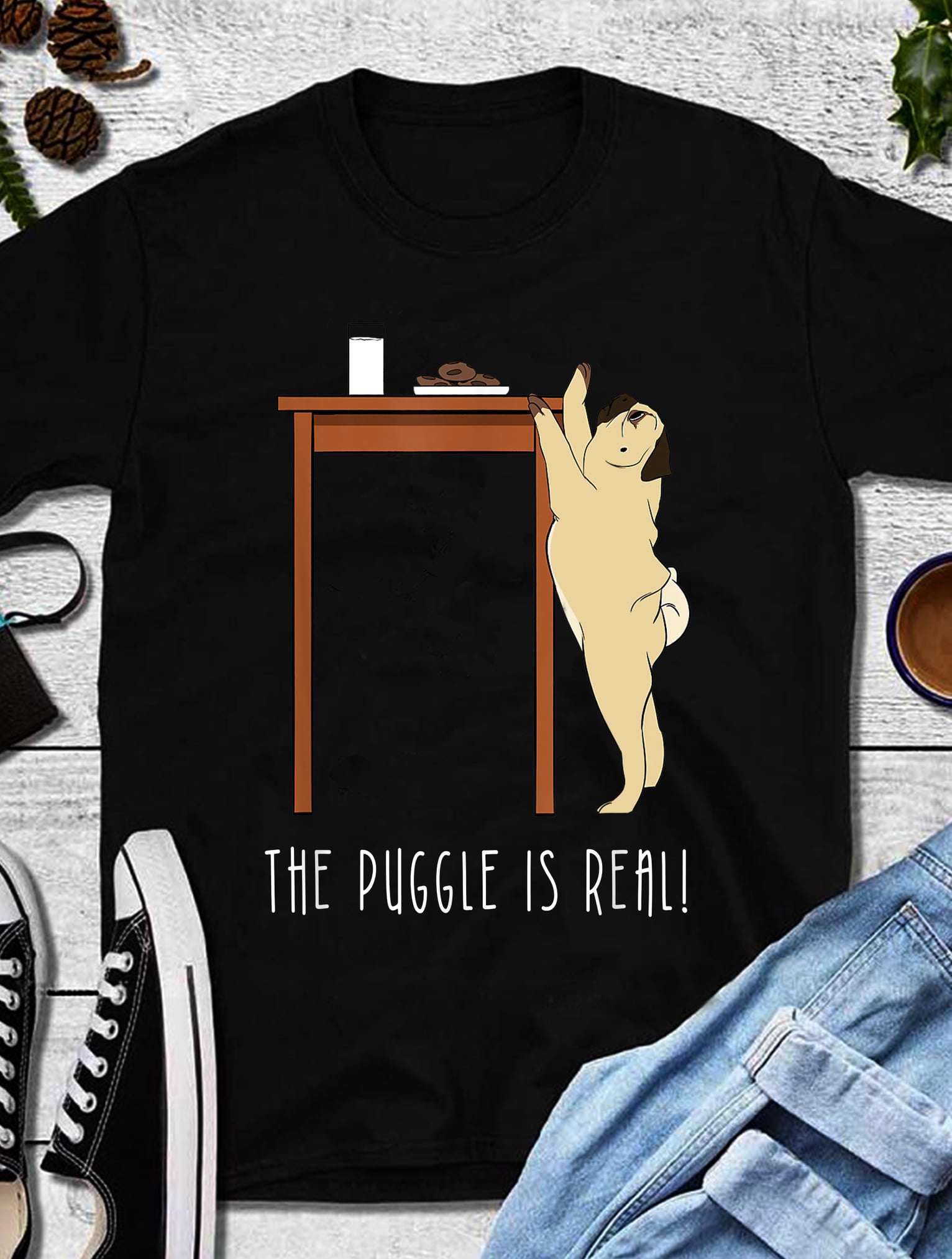 The puggle is real - Puggle pug dog, gift for pug owner
