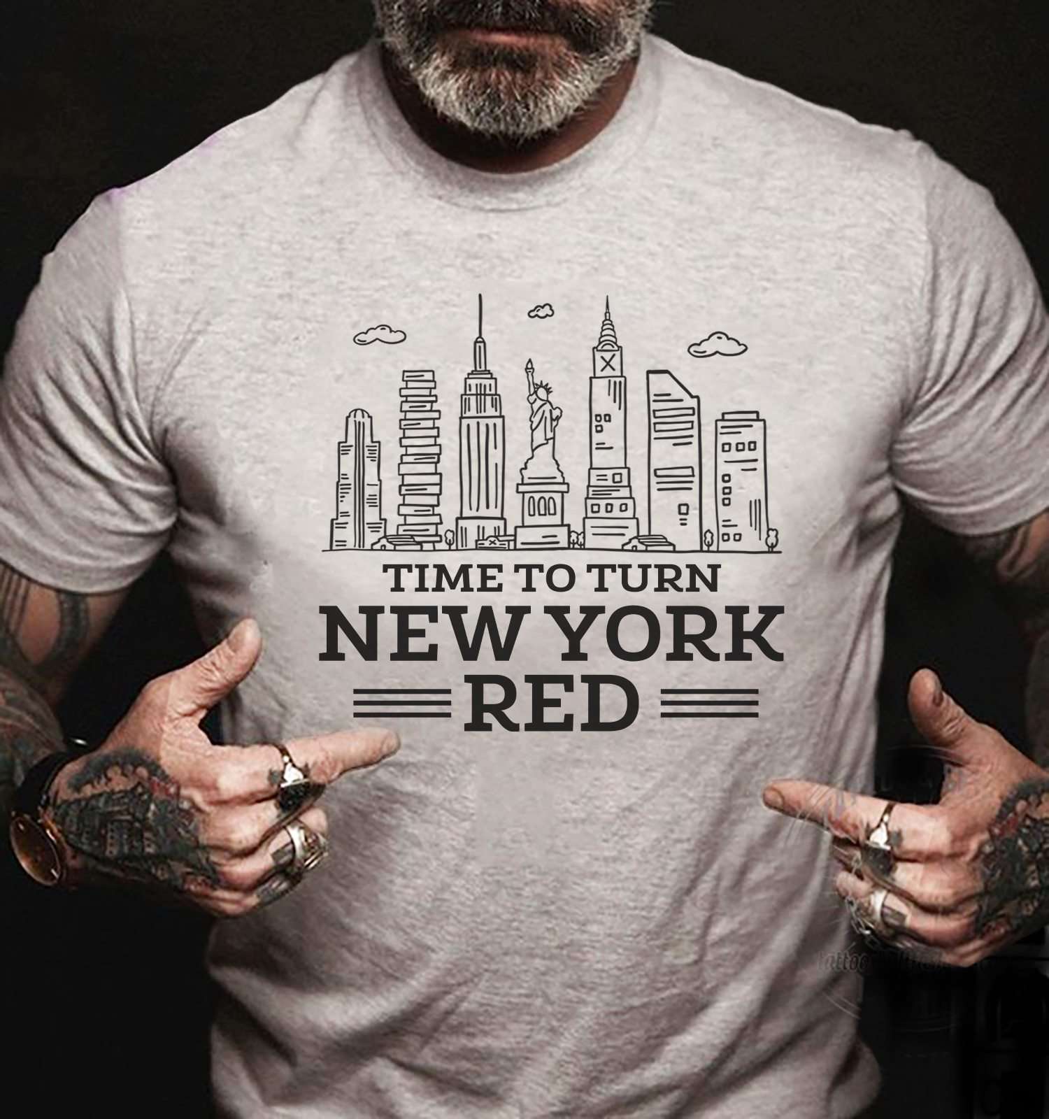 Time to turn New York red - New York city, New York citizen T-shirt