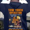 Tow truck operator - The hardest part of my job is being nice to people, skull tow truck operator