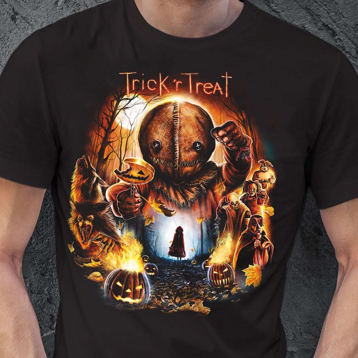 Trick or treat - Halloween costume night, Halloween scary shirt