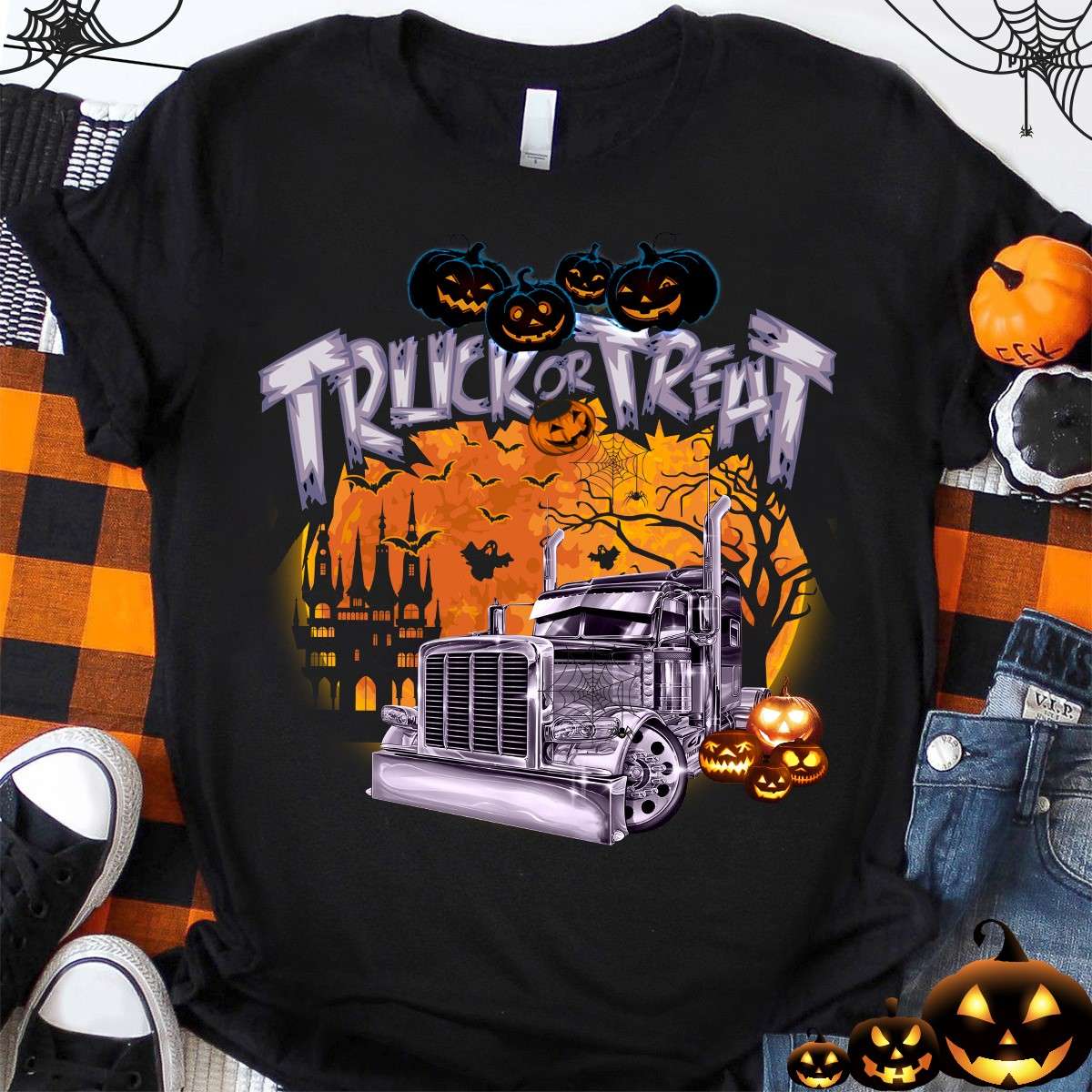 Truck or treat - Trick or treat Halloween, Halloween gift for truckers