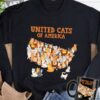 United cats of America - American loves cat, gift for cat person