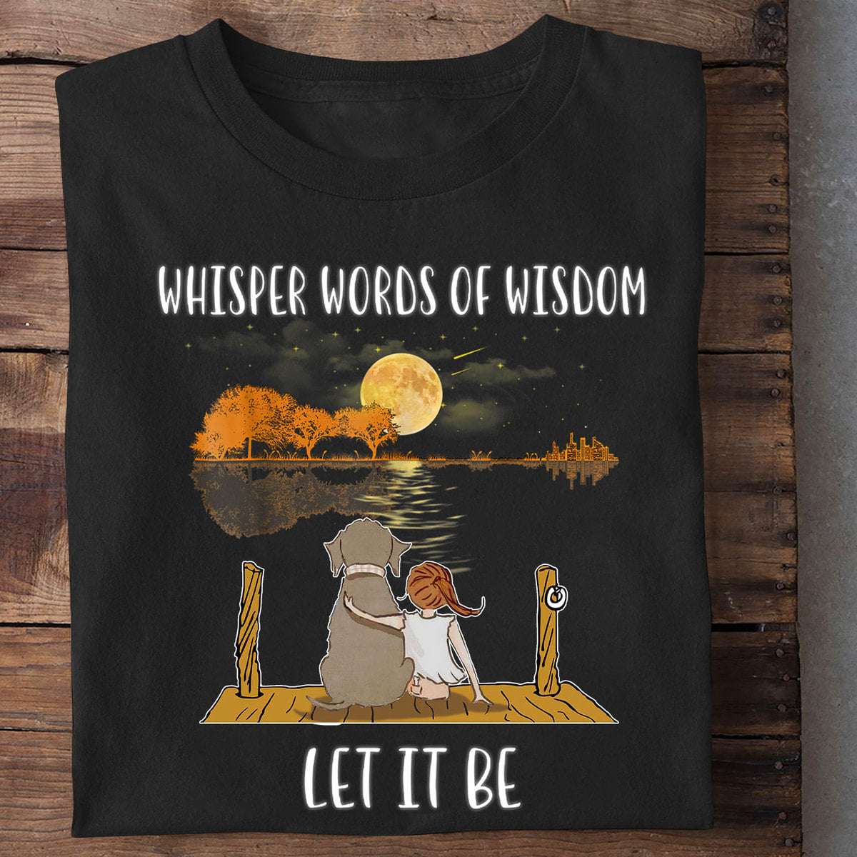Whisper words of wisdom - Let it be, girl and elephant