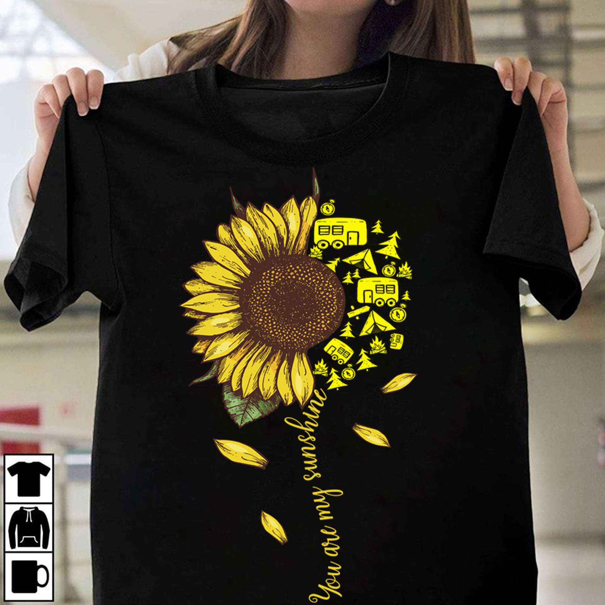You are my sunshine - Gift for camping person, camping car graphic T-shirt