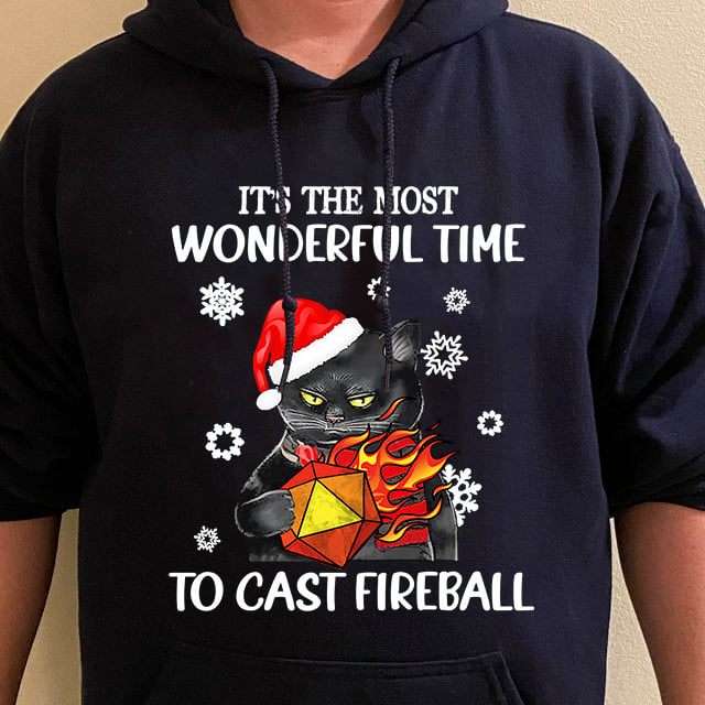 Black Cat And Fireball, Dungeon And Dragon, Christmas Day - It's the most wonderful time to cast fireball