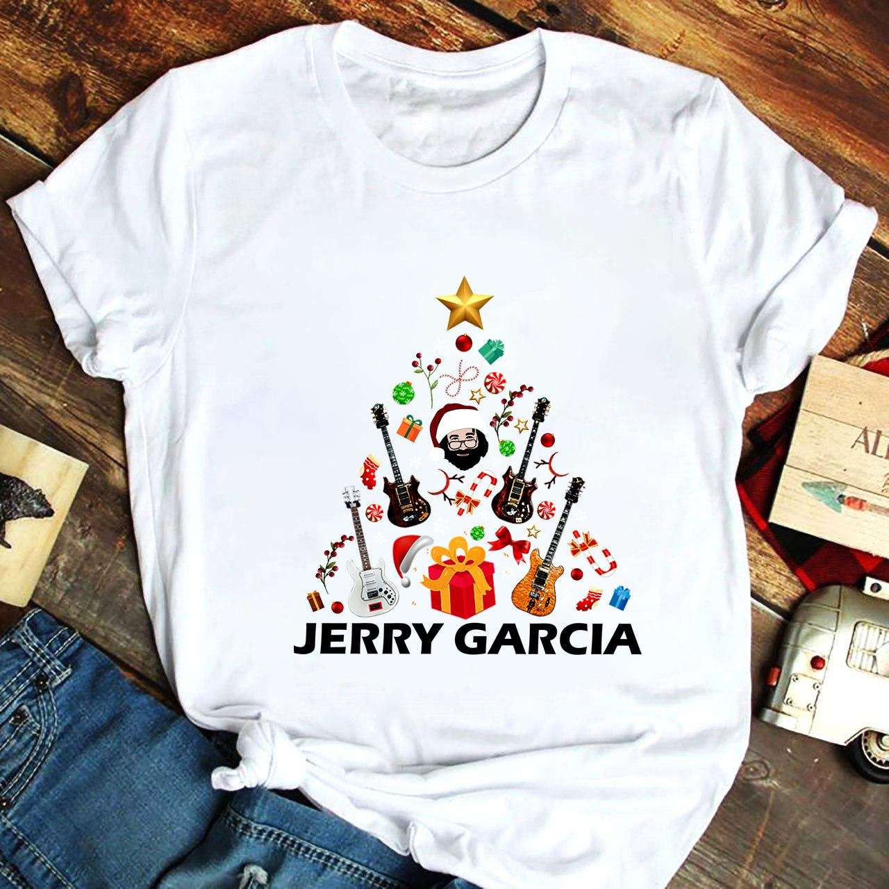 Guitar Christmas Tree, Gift for guitarist - Jerry Garcia Guitarist