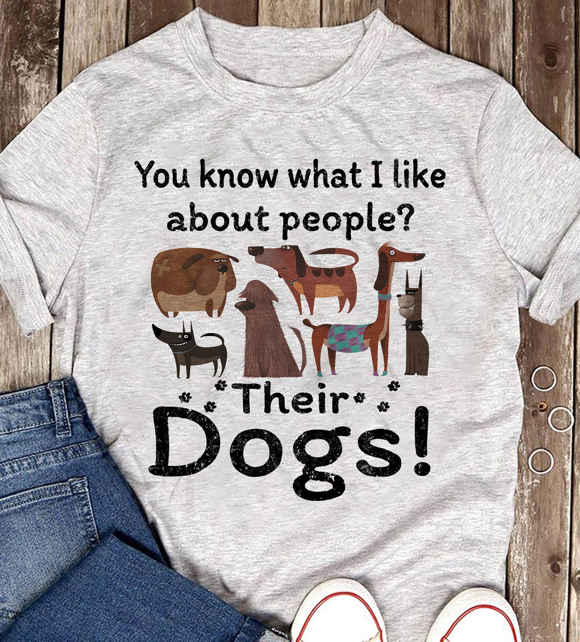 Dog Cartoon Character - You know what i like about people their dogs