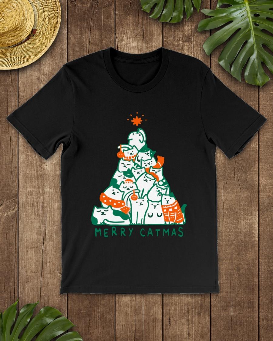 Cats Christmas Tree, Christmas Ugly Sweater - Merry Catmas
