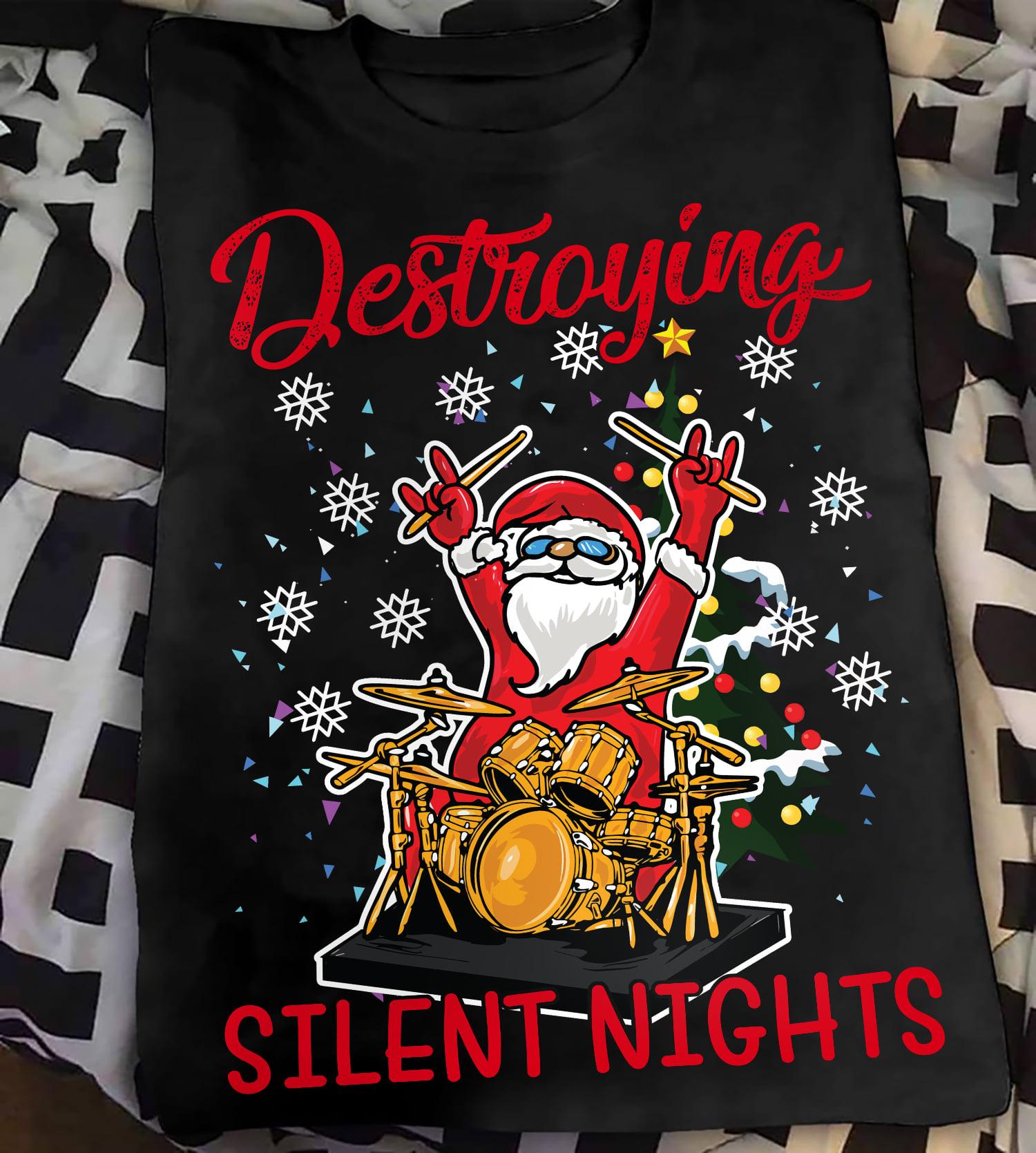 Santa Claus Drummer - Destroying silent nights