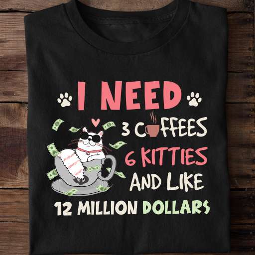Cat Coffee Dollars - I need 3 coffee 6 kitties and like 12 million dollars