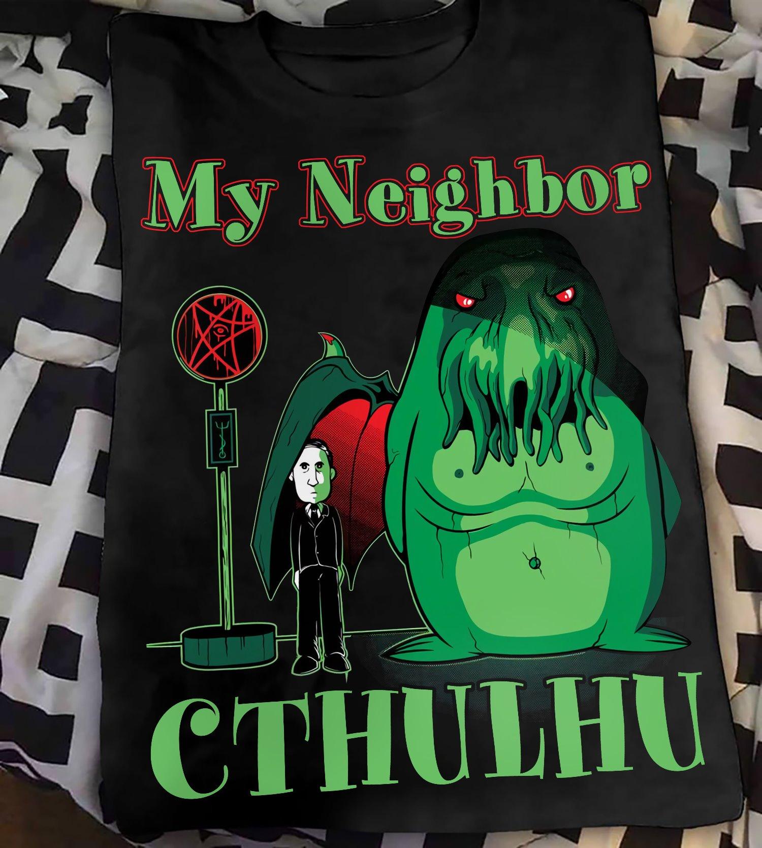 Cthulhu Monster And H. P. Lovecraft - My neighbor cthulhu