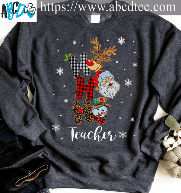 Santa Christmas Reindeer Snowman, Teacher The Job, Christmas Ugly Sweater