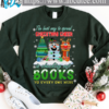 Funny Snowman Books Christmas Ugly Sweater - The best way to spread christmas cheer is checking out books to every one here